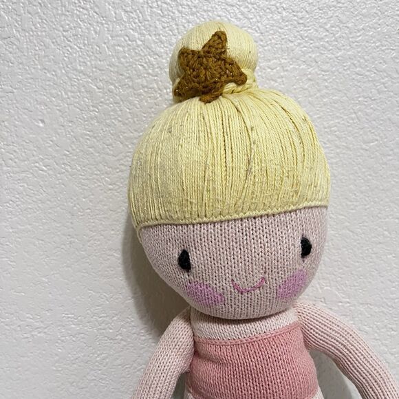 Cuddle + Kind Skye the Mermaid Plush Knit Handmade Doll 20" - Picture 2 of 16